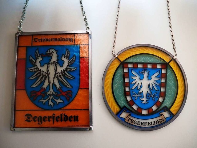 Nicht nur die Wappen von Degerfelden u...inst auch von Tegerfelden aus regiert.  | Foto: Boris Burkhardt