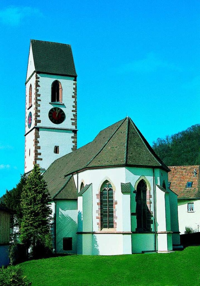 Die evangelische Kirche in Grenzach prgt das Ortsbild.  | Foto: Helmut Bauckner