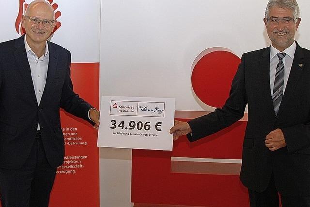Wehrer Vereine erhalten knapp 35 000 Euro