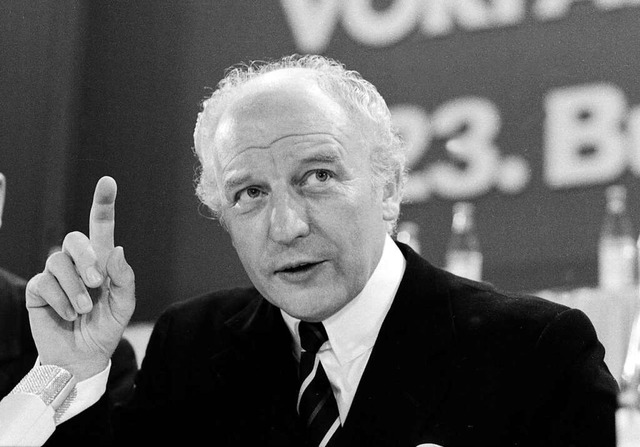 Der damalige FDP-Bundesvorsitzende 1971 auf dem Parteitag in Freibur  | Foto: Sammy Minkoff