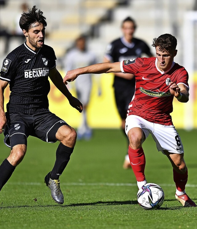 Brachte  Energie ins Spiel der SC-Reserve: Enzo Leopold (rechts)  | Foto: Achim Keller