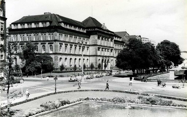 Das nach dem Krieg renovierte Rotteckg...s heutigen &#8222;Tanzbrunnens&#8220;.  | Foto: Karl Mller (Stadtarchiv Freiburg, M75/1/K23)