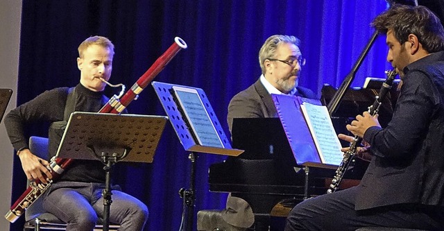 Das Ensemble 4.1 sorgte fr einen gro...musik-Abende im Bad Sckinger Kursaal.  | Foto: Roswitha Frey