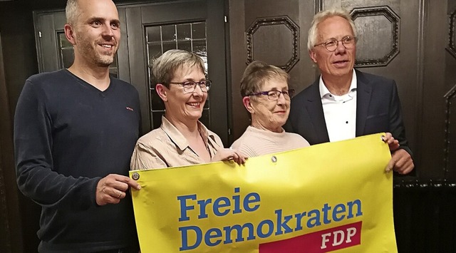 Zum FDP-Vorstand gehren (von links): ..., Doris Eichhorn und Matthias Koesler.  | Foto: FDP-Ortsverband Lrrach