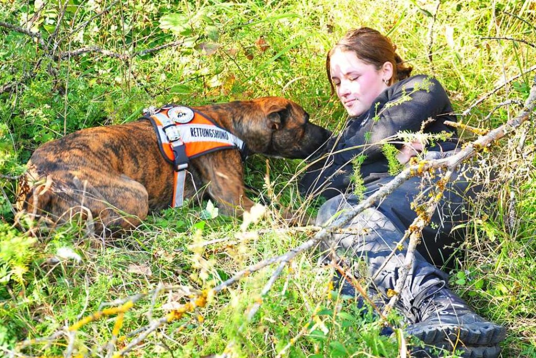 Mensch gefunden, Mission erfolgreich.  | Foto: Jutta Schtz