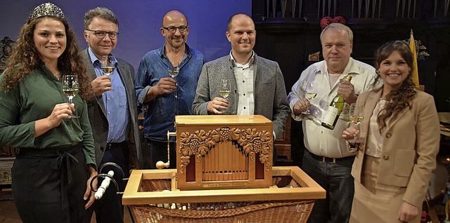 Sie genossen den Wein-, Orgel- und Gen...die Deutsche Weinknigin Sina Erdrich.  | Foto: Hubert Bleyer