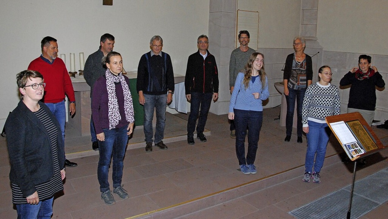 Das a cappella-Ensemble Ton-Art, hier ...h in Waldkirch, Breisach und Neuried.   | Foto: Dorothea Scherle