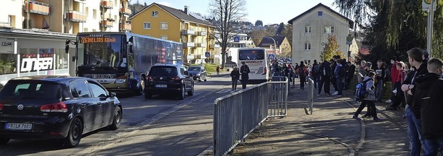 Zu Stozeiten wird es eng auf der Hebelstrae.   | Foto: Peter Stellmach