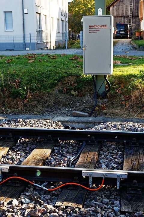 Solche Schienenkopfkonditionierungsanl...den Kurvenlärm der Züge zu reduzieren.  | Foto: Martin Wendel