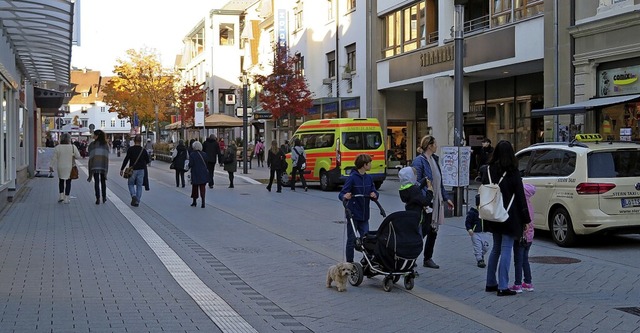 Weniger Verkehr soll es in der Fugng...eger an der Einmndung Kirchstrae an.  | Foto: Peter Gerigk