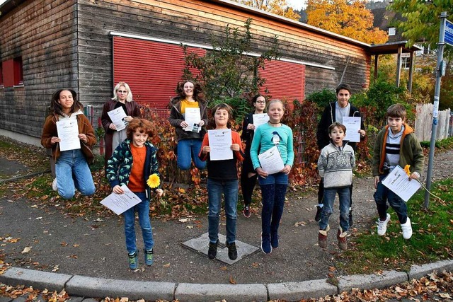 Die Gewinnerinnen und Gewinner des die...igen Freiburger Jugendfotowettbewerbs.  | Foto: Thomas Kunz