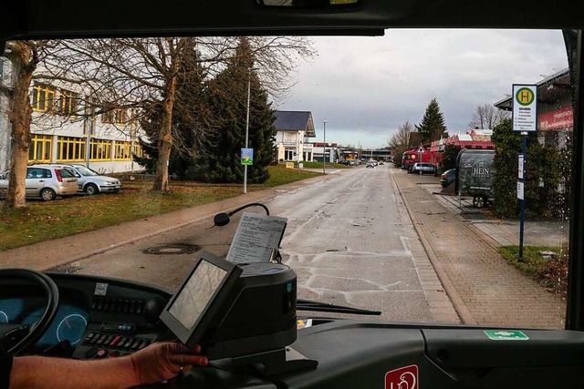 Die Fahrt mit dem Stadtbus durch Etten...bei der Inbetriebnahme im Februar 2020  | Foto: Sandra Decoux-Kone