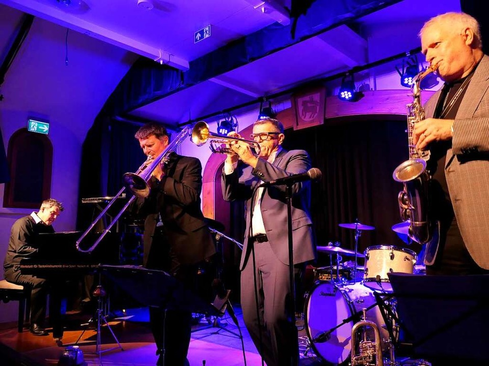 Jazz vom Feinsten mit (von links): Phi...nbach, Helmut Dold und Pierre Paquette  | Foto: Hans-Peter Müller