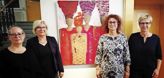 Vielfltige Motive und Stile zeigen di... links), Karin Volz und Petra Mavrin.   | Foto: Roswitha Frey
