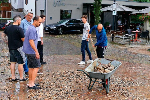 Die Starkregenflle am 16. Juli werden...nzen noch lange in Erinnerung bleiben.  | Foto: Ulrich Senf