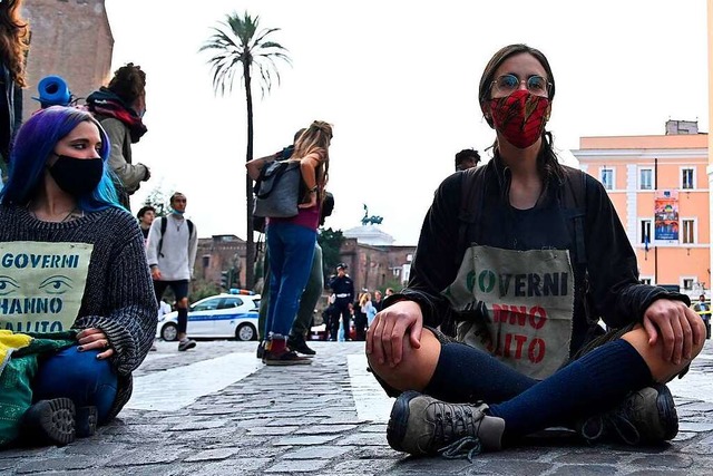 Klimaschtzer wurden in Rom enttuscht.  | Foto: ALBERTO PIZZOLI (AFP)