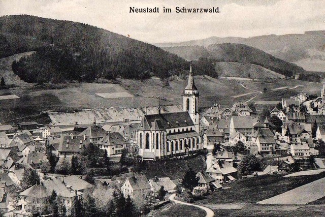 Neustadt um 1900:   Die   Postkarte ze...einschnitt noch deutlich zu sehen ist.  | Foto: Anja Bieber
