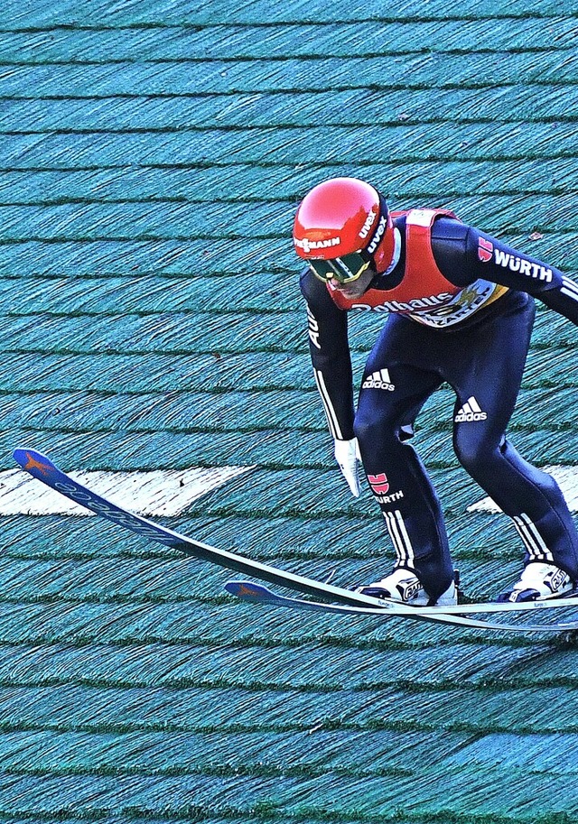 Mattenbeherrscher: Fabian Riele fhrt...em geschwchten Krper Tribut zollen.   | Foto: Wolfgang Scheu