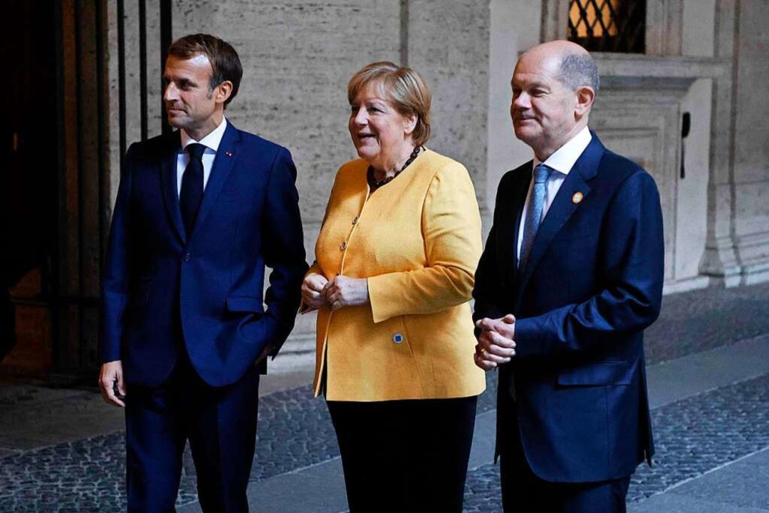 <ppp>und bei Frankreichs Staatspräsidenten Emmanuel Macron. </ppp>  | Foto: LUDOVIC MARIN (AFP)