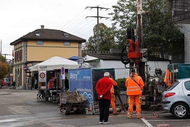 Die Neugestaltung des Bahnhofs im Schweizer Rheinfelden lsst auf sich warten