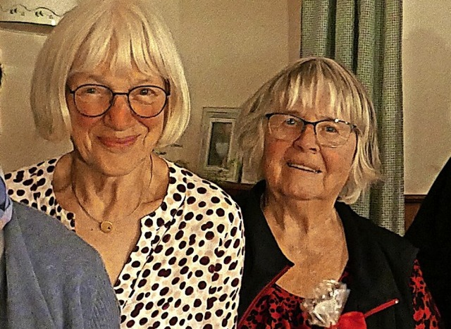 Fr ber 40 Jahre Vorstandsarbeit wurd...nka Bleil und Jeannette Gubler geehrt.  | Foto: Foto: Angela Bhrer
