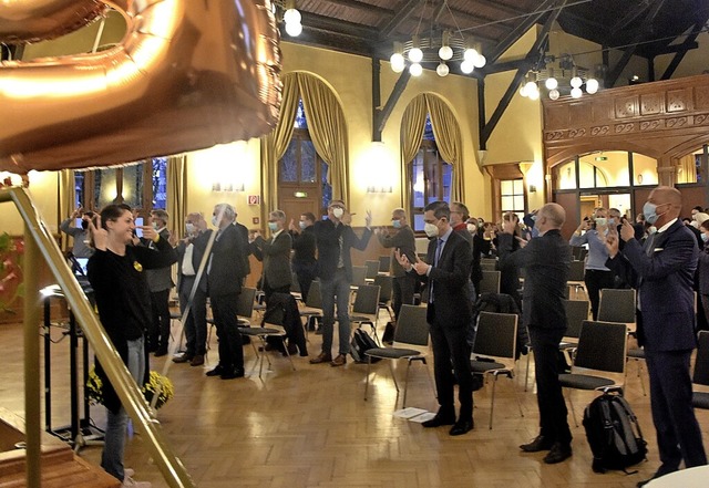 Zahlreiche Vortrge prgten den Festak...tehen des ZfP. Da tat eine Pause gut.   | Foto: Markus Zimmermann