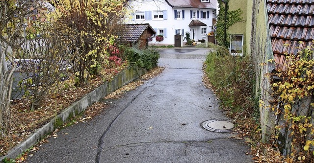 Sorgen bereitet den Ortschaftsrten die Zufahrt zum neuen Areal Strbel.  | Foto: Christiane Franz