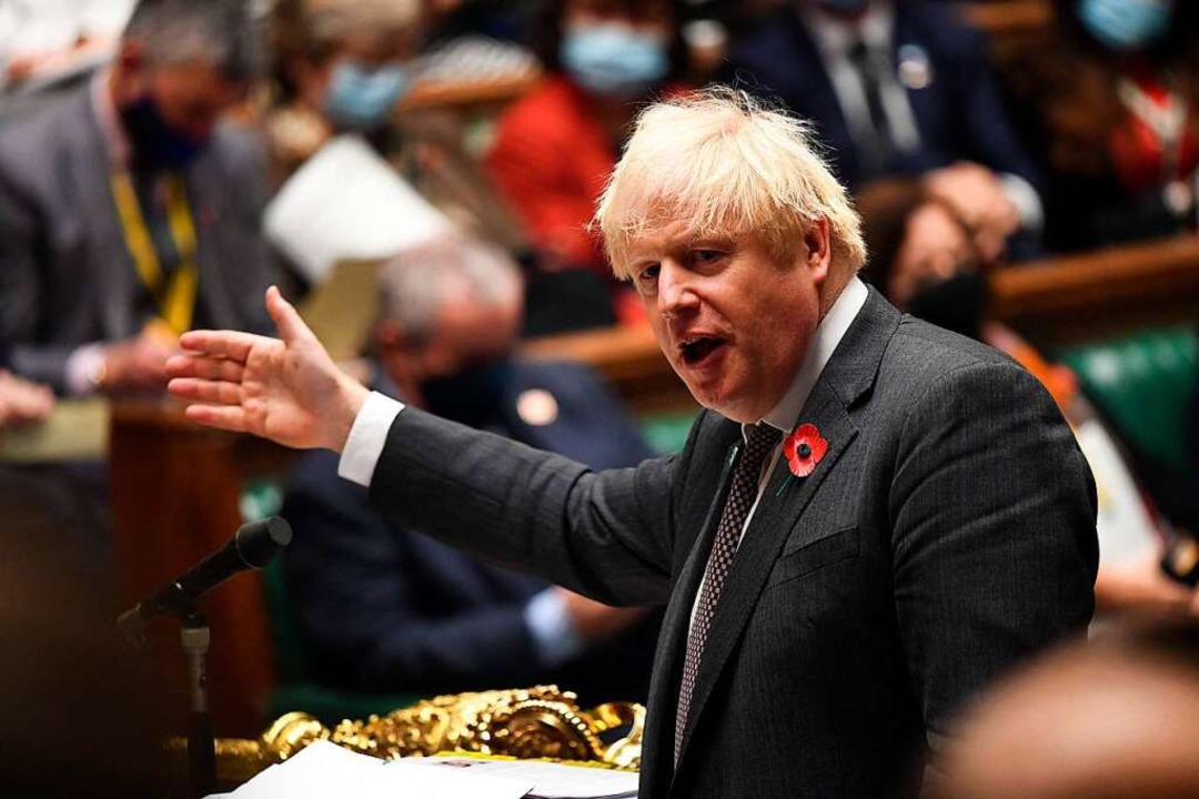 Boris Johnson am Mittwoch im Parlament in London  | Foto: JESSICA TAYLOR (AFP)