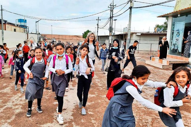 &#8222; Solchen Kindern knnen wir ein... beim Besuch einer Schule im Nordirak.  | Foto: Verein