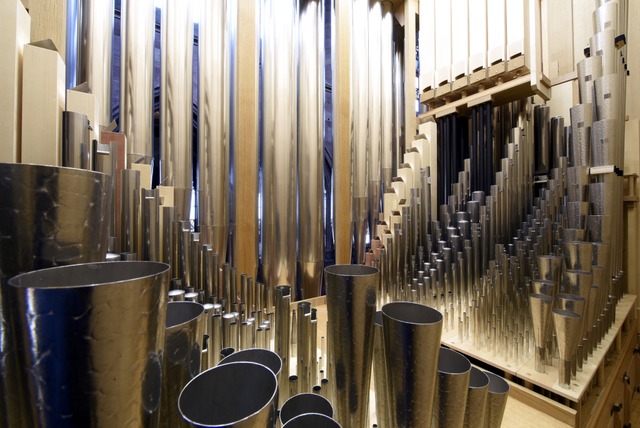 Die  Juroren spielten an den vier Orge...(hier ein Blick in die neue Chororgel)  | Foto: Thomas Kunz