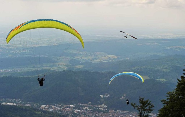 Drachenflieger am Kandel (Archivfoto von 2018).  | Foto: Hans-Jrgen Trul