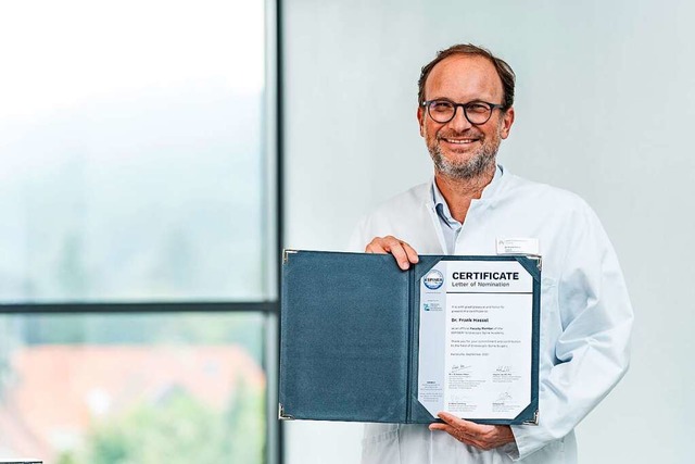 Dr. Frank Hassel, Chefarzt der Wirbels...tor am Loretto-Krankenhaus in Freiburg  | Foto: Artemed Kliniken Freiburg