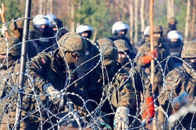 Migranten durchbrechen Grenze von Belarus nach Polen