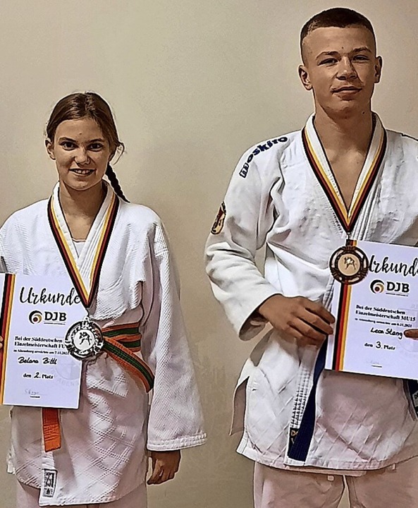 Belana Bittl und Leon Stang  | Foto: Judoclub