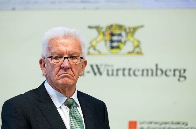 Bei der Bundestagswahl wre fr seine ...rin gewesen, rgert sich  Kretschmann.  | Foto: Bernd Weibrod (dpa)