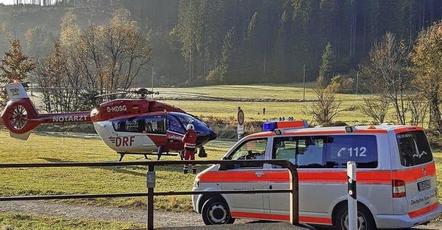 Erste Hilfe knnen die First Responder... das Hubschrauber-Team zum Einsatzort.  | Foto: Corinna Frste