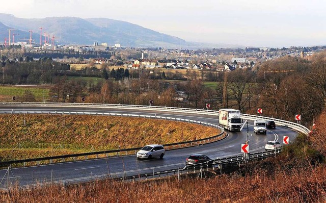 In einem Provisorium endet die A98 der... aus dem Provisorium ein Dauerzustand.  | Foto: Karl Braun