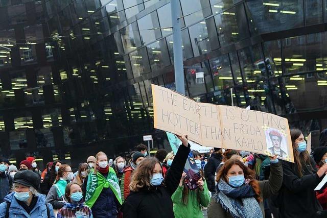 Mehr als 800 Menschen streiken fr mehr Klimaschutz in Freiburg