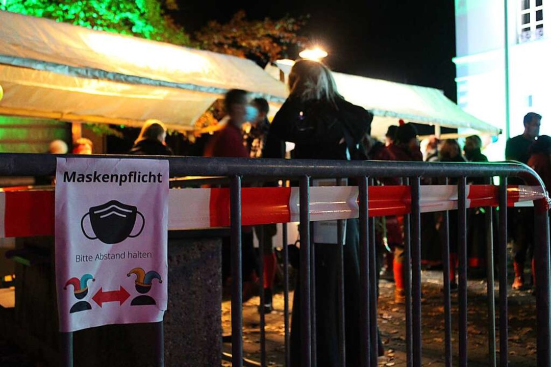 Es galt Maskenpflicht.  | Foto: Manuel Hunn