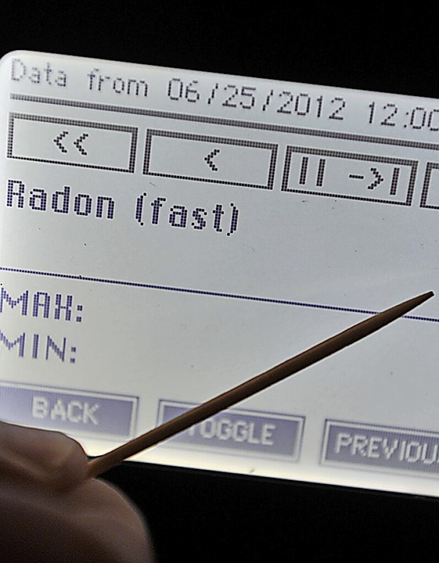 Mit einfachen Messgerten kann die Radonbelastung ermittelt werden.  | Foto: Hendrik Schmidt