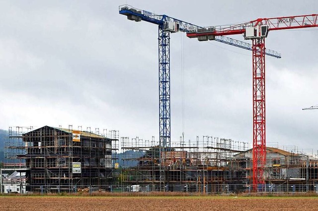 Auf den Baustellen von Hornbhl-Ost wi... geschieht, kommt im Ort nicht gut an.  | Foto: Michael Bamberger