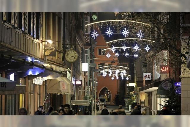 Weihnachtsbeleuchtung in der Innenstadt