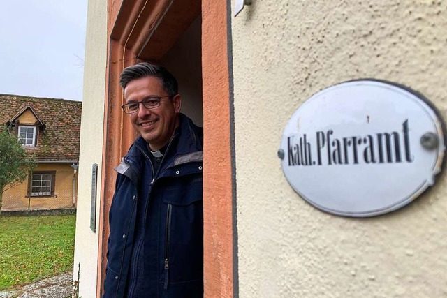 Der 51-jhrige Martin Patz, der aus We... hat sein Bro in Heitersheim bezogen.  | Foto: Simone Hhl