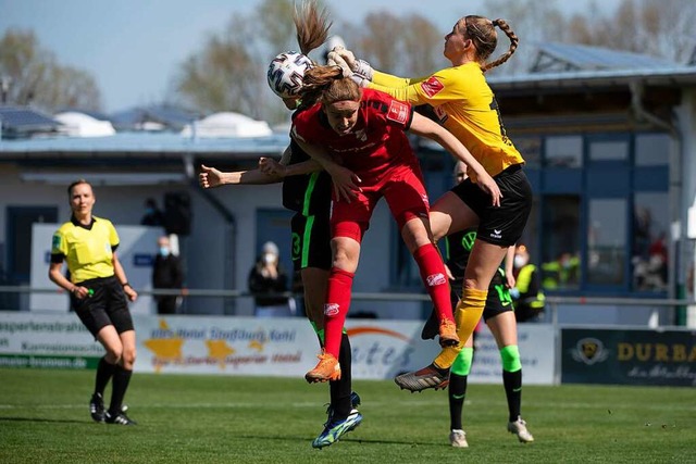 Im Sdbaden-Derby gegen den SC Freibur...auerinnen, einiges an Arbeit zukommen.  | Foto: Eibner Pressefoto/Michael Memmler via www.imago-images.de