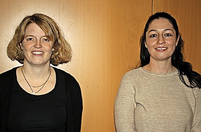 Jasmin Stoll (links) ist neue Zweite V...Angelika Jaschke neue Schriftfhrerin.  | Foto: Andreas Bhm