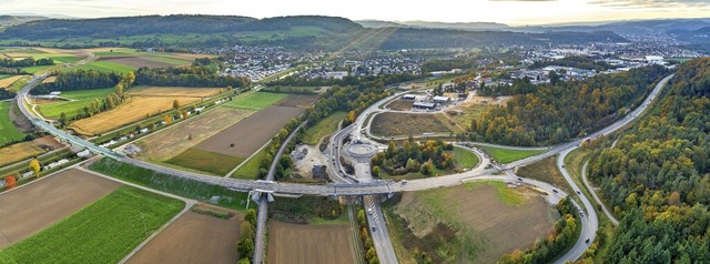 Blick auf die Ortsumfahrung Lauchringen  | Foto: Regierungsprsidium Freiburg