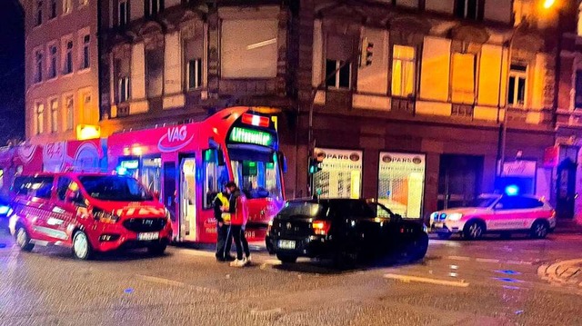 Wieder eine Kollision zwischen Tram und Falschabbieger auf dem Schlossbergring  | Foto: Privat