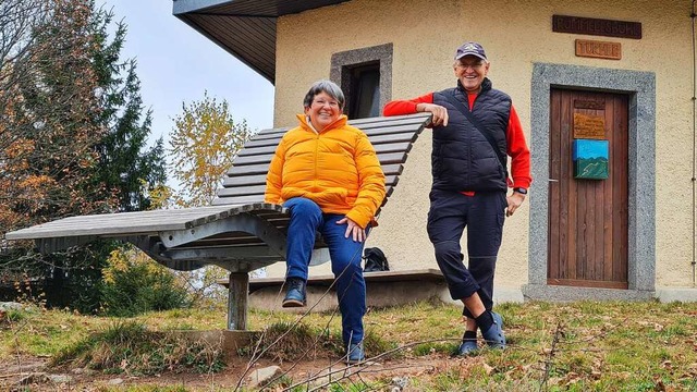 Marita und Werner Stterlin, Vorsitzen... einem ihrer Ausflge in der Umgebung.  | Foto: Gerald Nill