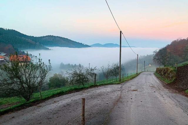 Inversionswetterlage bei Biederbach