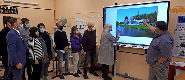 Einweihung der neuen Smartboards in der Michaelschule Riegel.   | Foto: Gemeinde Riegel